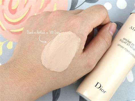 dior diorskin airflash spray foundation swatches|dior diorskin foundation reviews.